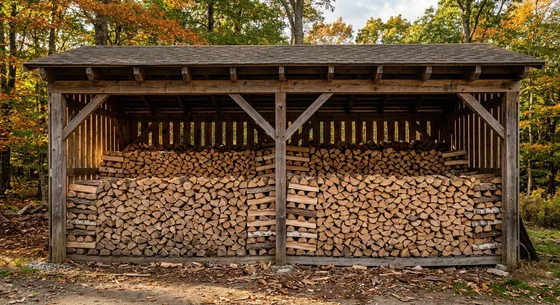 Укладка дров в Курске, улица Заречная, 39